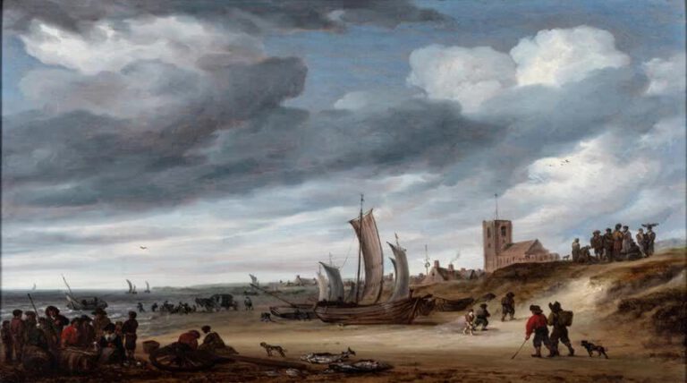 Schilderij ’Vissers op het strand bij Egmond aan Zee’ brengt bijna 300.000 euro op