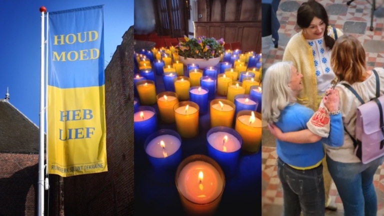 Ruïnekerk Bergen groeit uit tot ontmoetingspunt rond Oekraïne